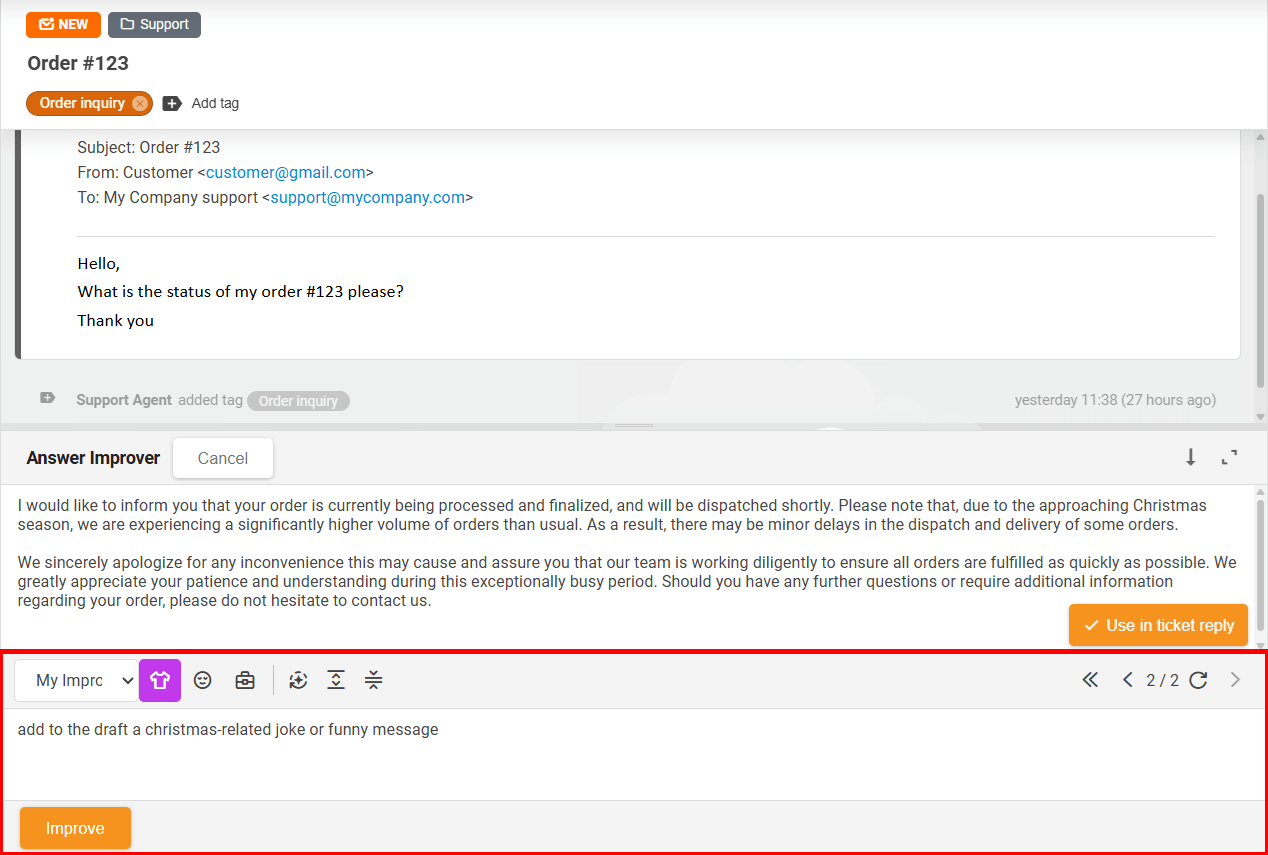 LiveAgent AI vestlusrobot