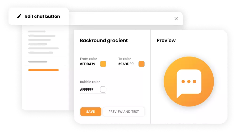 Vestluse nupu kohandamine klienditeeninduse tarkvaras - LiveAgent