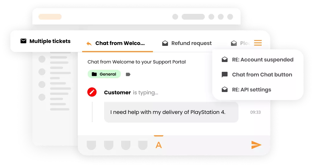 LiveAgent help desk tarkvara mitme piletiga