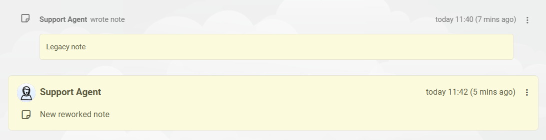 LiveAgent pileti märkuste liides