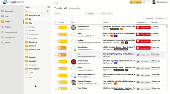 LiveAgenti armatuurlaua animatsioon