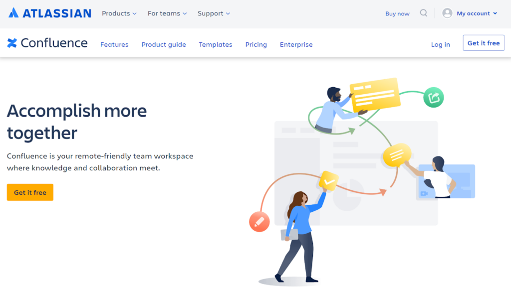 Sleek Confluence tarkvara kodulehe kuva