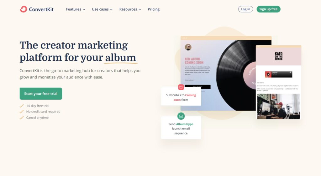 ConvertKiti koduleht, e-posti haldamise tarkvara loojatele