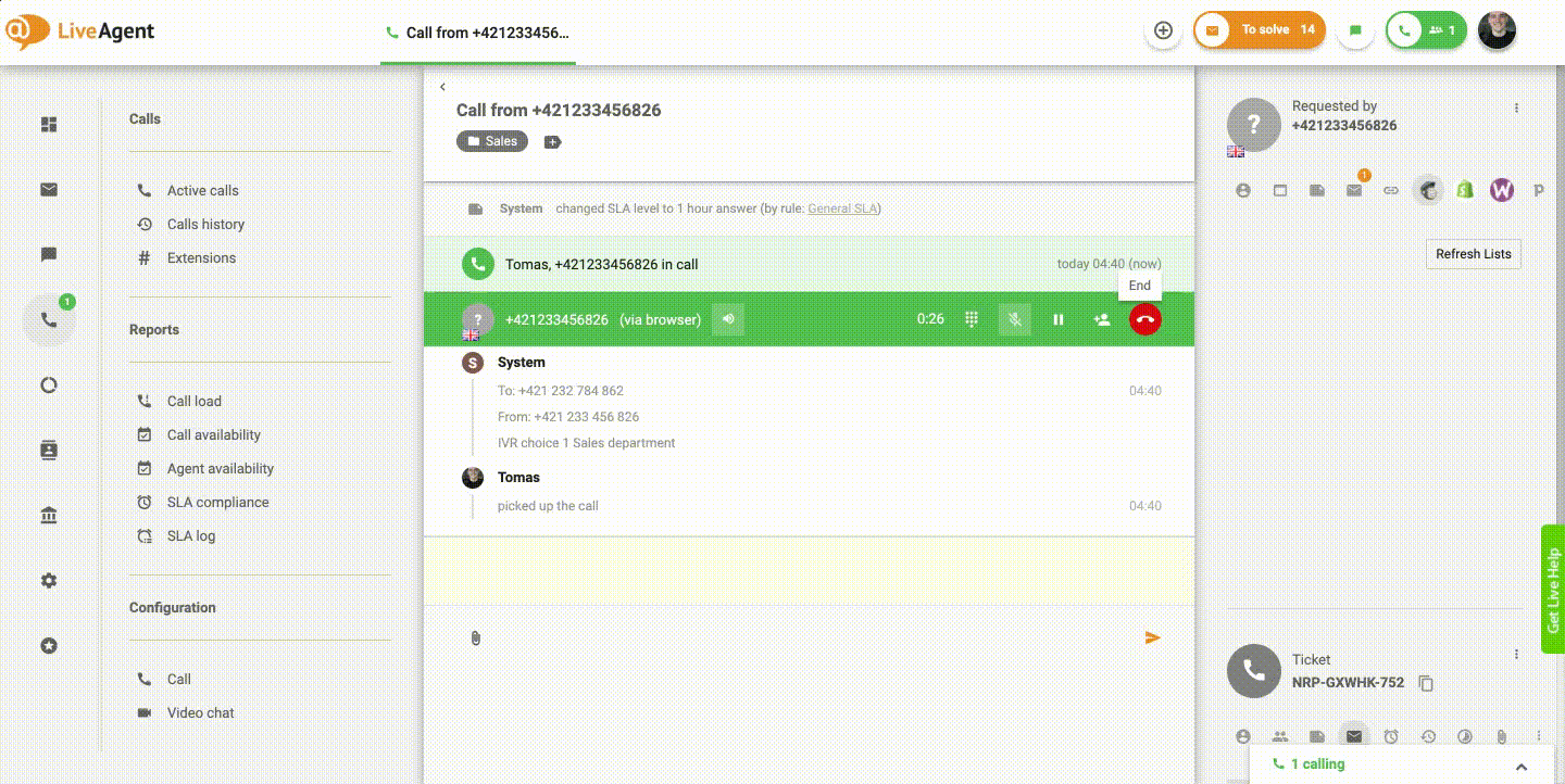 klienditeeninduse automaatne tagasikutse