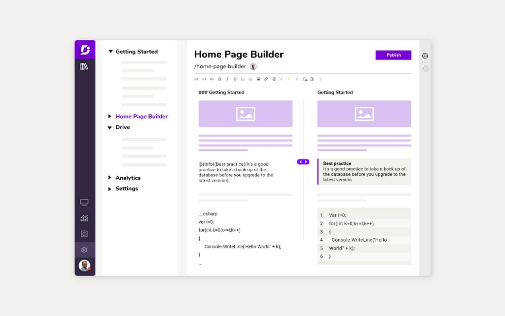 Document360 tarkvara, mis pakub teadmusbaasi lahendusi