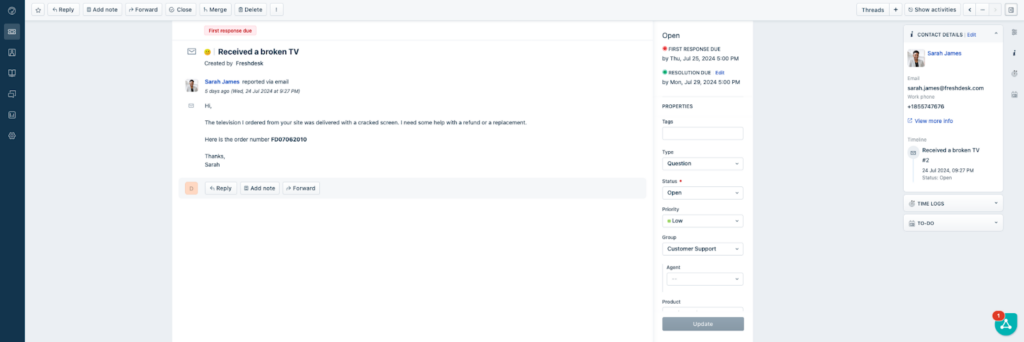 Freshdesk-i piletisüsteem