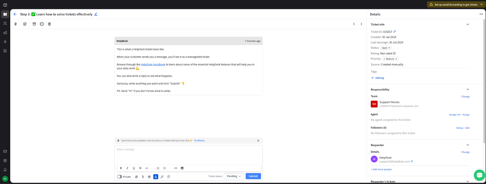HelpDesk klienditeeninduse tarkvara