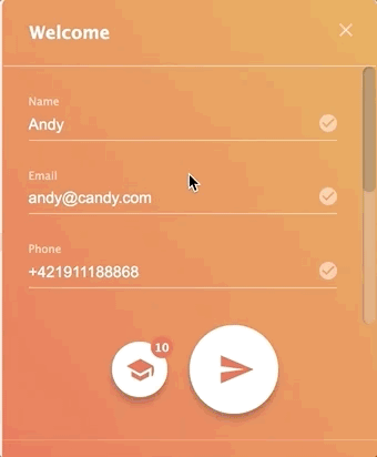 LiveAgent külgkontaktivorm