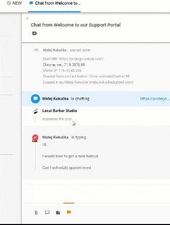 Reaalajas tippimise vaate funktsioon
