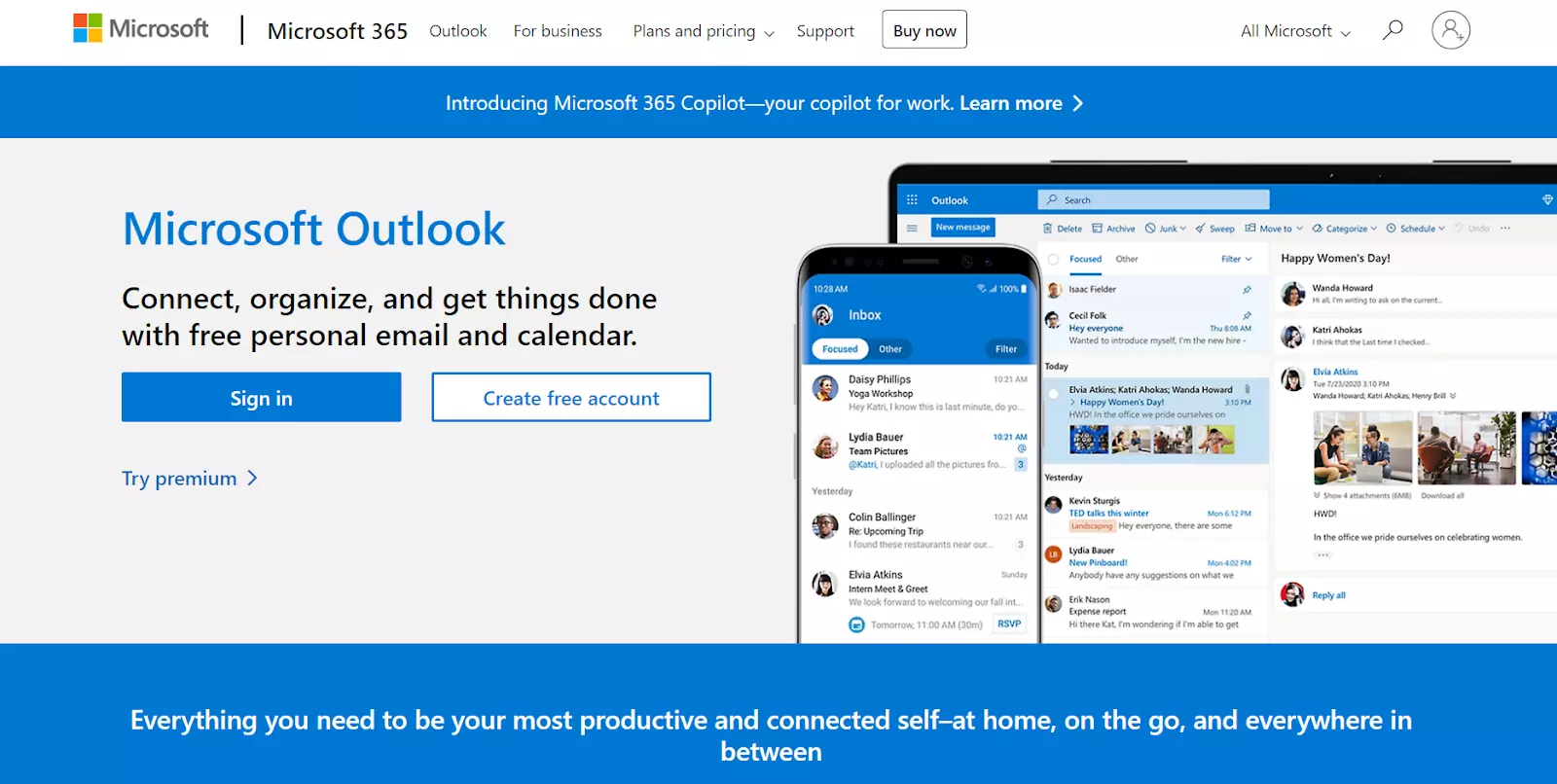 Microsoft Outlook koduleht