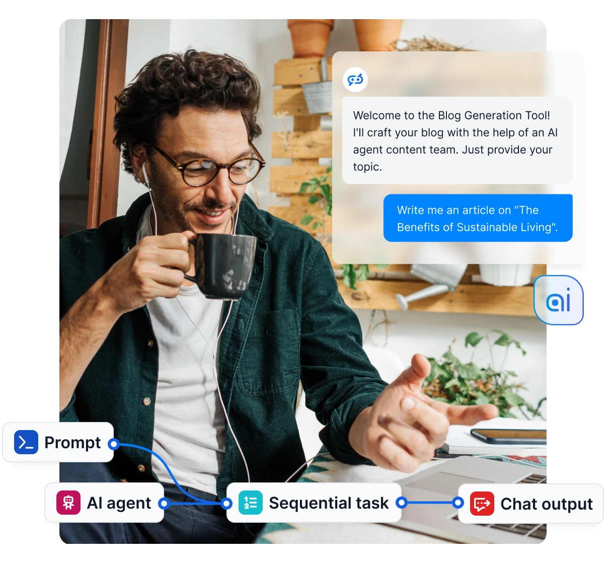 LiveAgenti töölaua illustratsioon