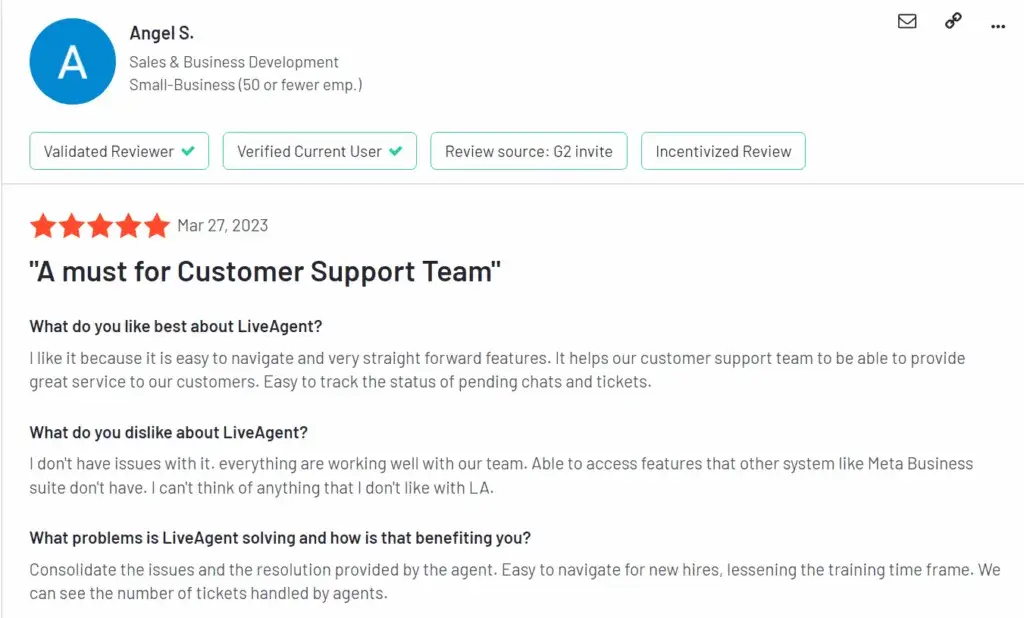 G2 - LiveAgenti ülevaated ja toote üksikasjad