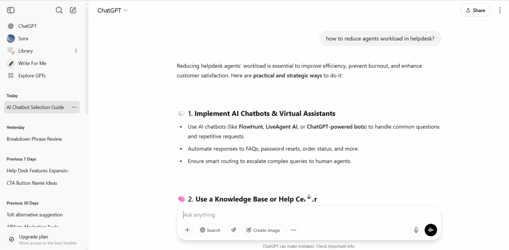 ChatGPT vestluse ülevaade