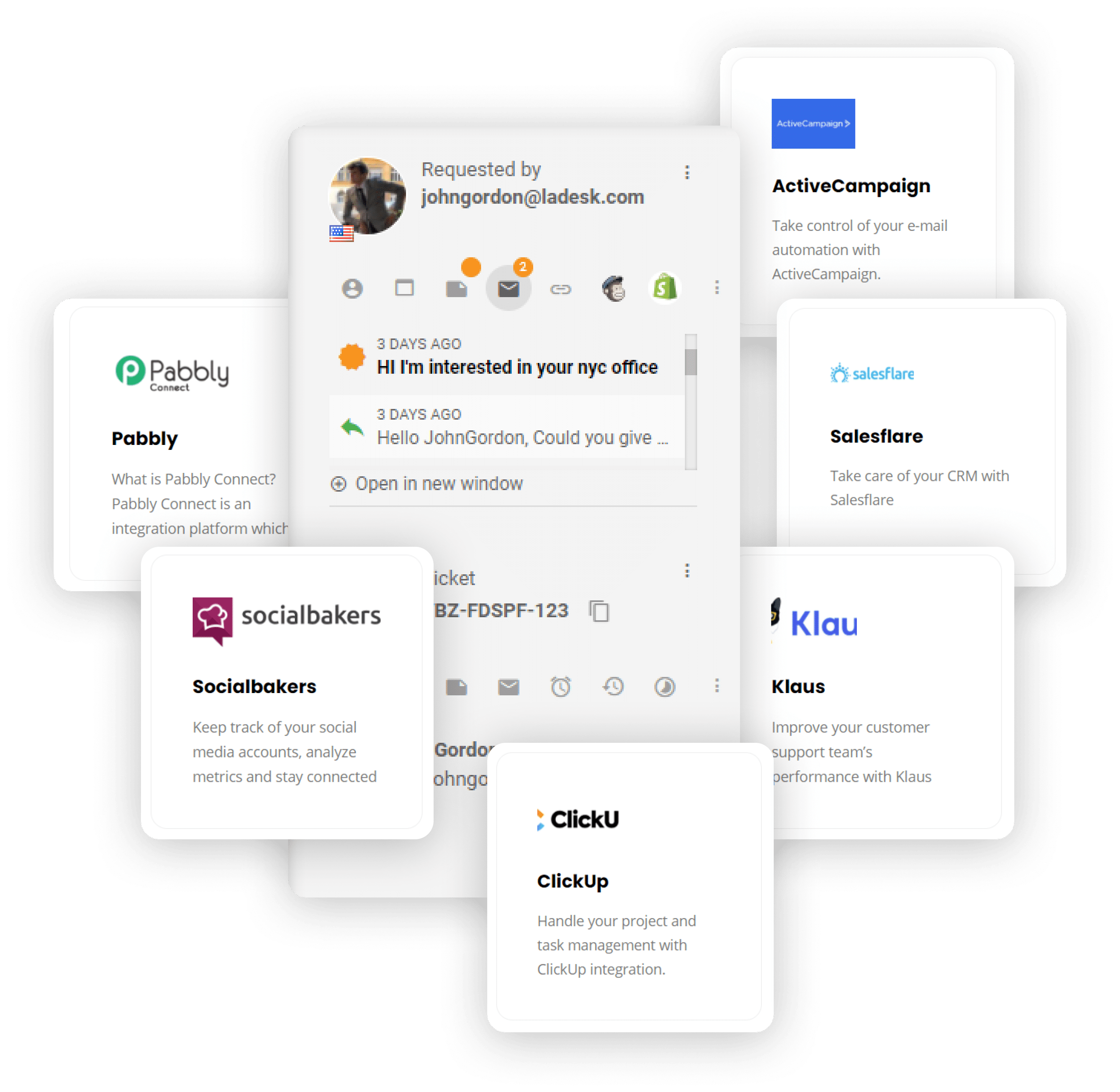 LiveAgent'i CRM integratsioonid
