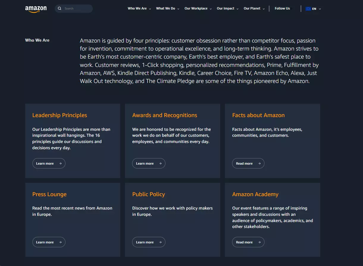 Amazoni lubadus saada 'Maa kõige kliendikeskne ettevõte' ja nende jõupingutused rahul olevate klientide säilitamiseks