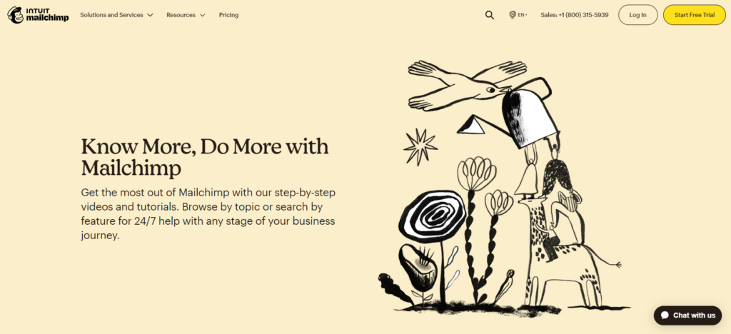 Mailchimpi teadmistebaasi platvorm