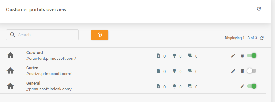 LiveAgent - Parandatud ruudustik kliendi portaalis