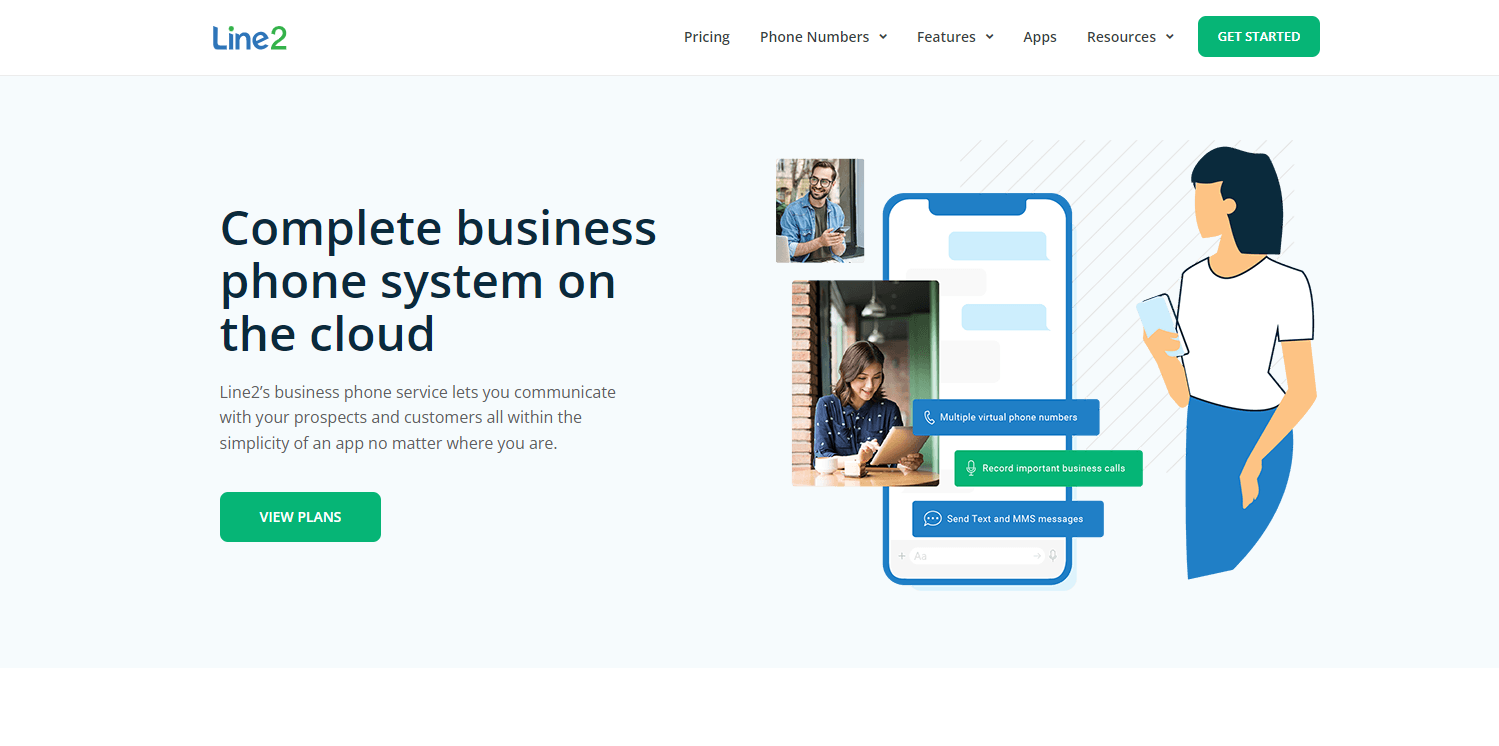 Line2 provider website
