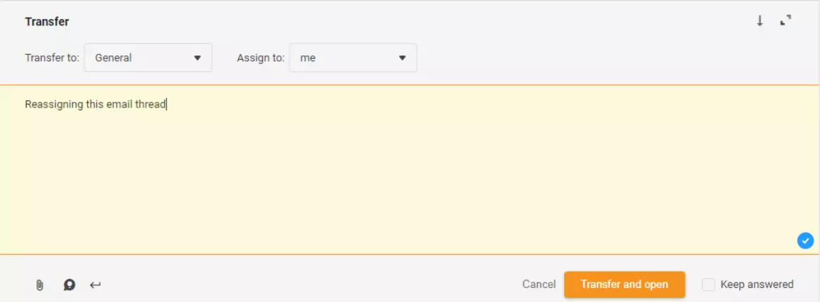 E-posti niidi ümberpaigutamine LiveAgentis