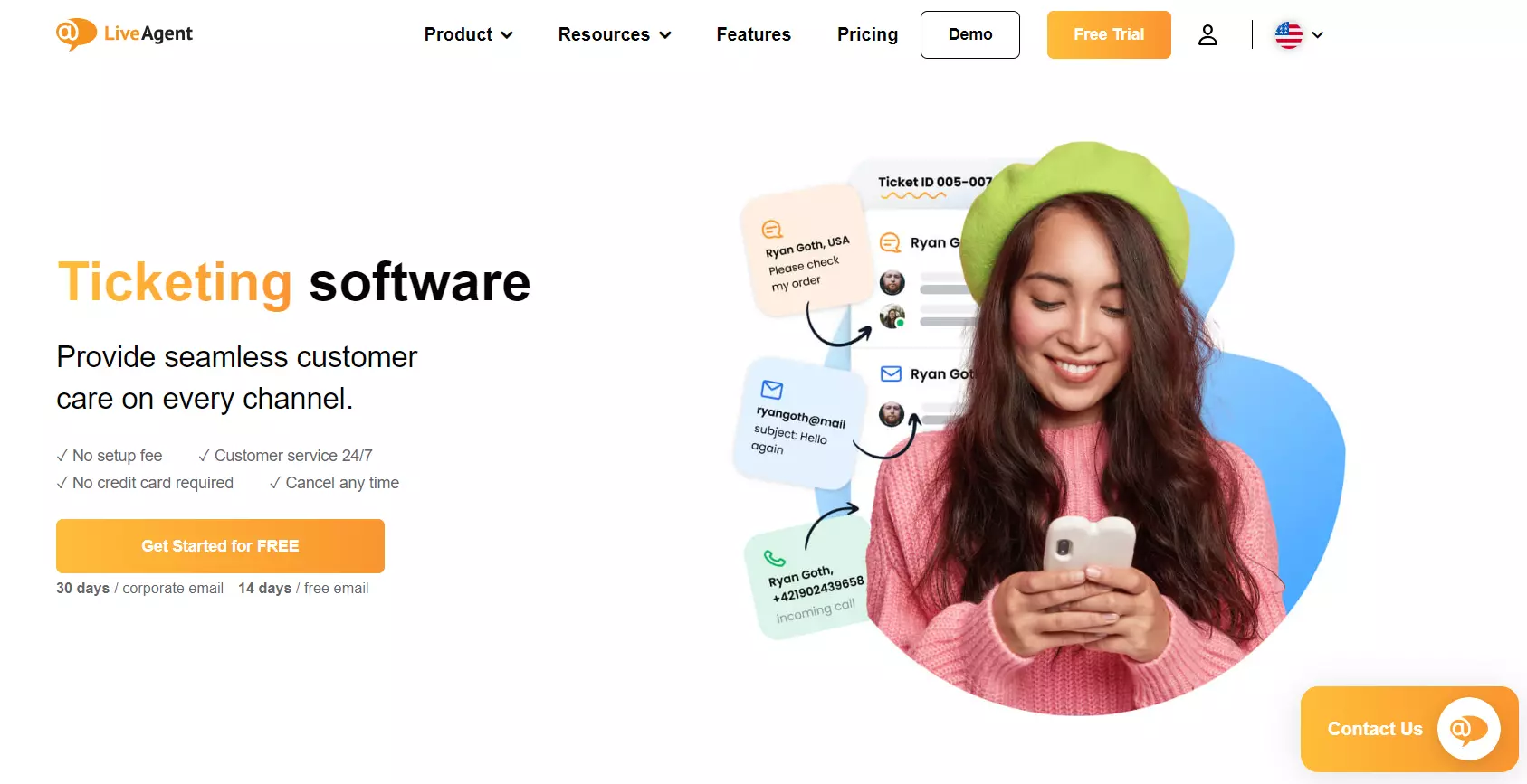 LiveAgenti piletite ja e-posti haldusissüsteem