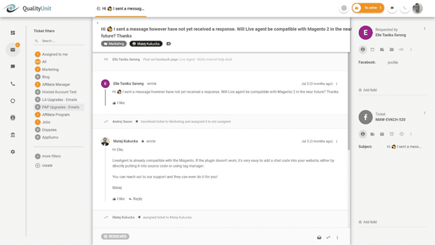 Help desk tööriist, mis aitab säilitada maiust sotsiaalmeedia