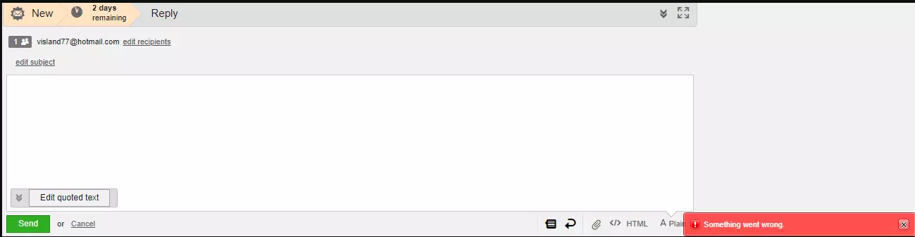 Sobimatu e-posti malli salvestamine