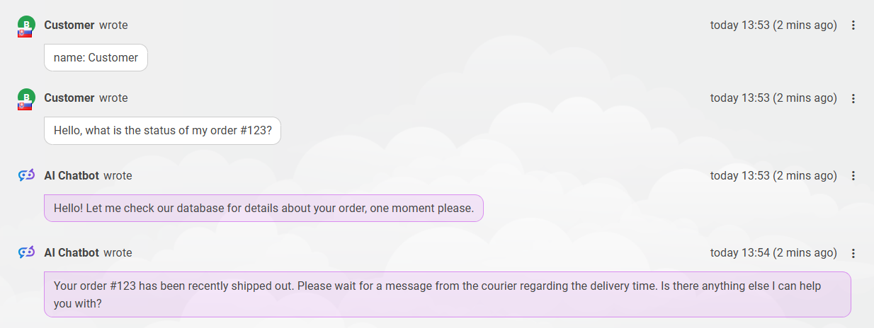 Sotsiaalmeedia ja chatboti vestluste liides