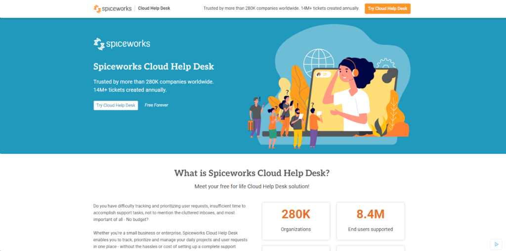 Spiceworks'i koduleht - tööriist teie IT halduse protsesside sujuvamaks muutmiseks