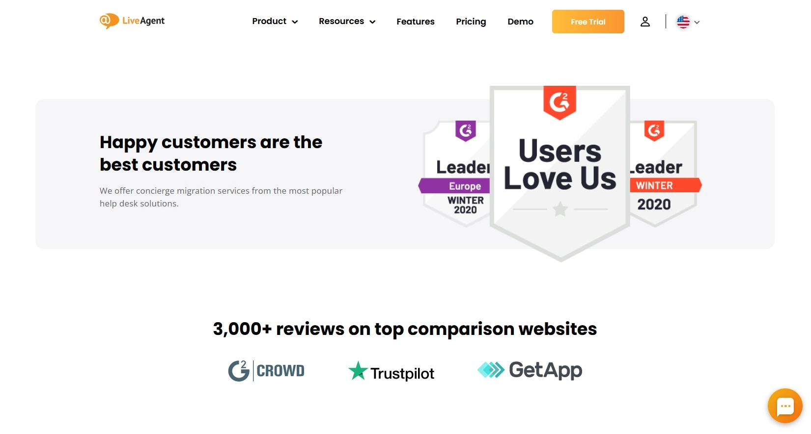 LiveAgent'i auhinnad