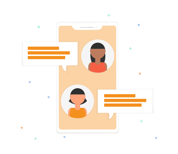 Klienditeeninduse tarkvara illustratsioon