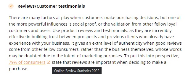 Linkide ehitamise näide LiveAgent'i artiklis