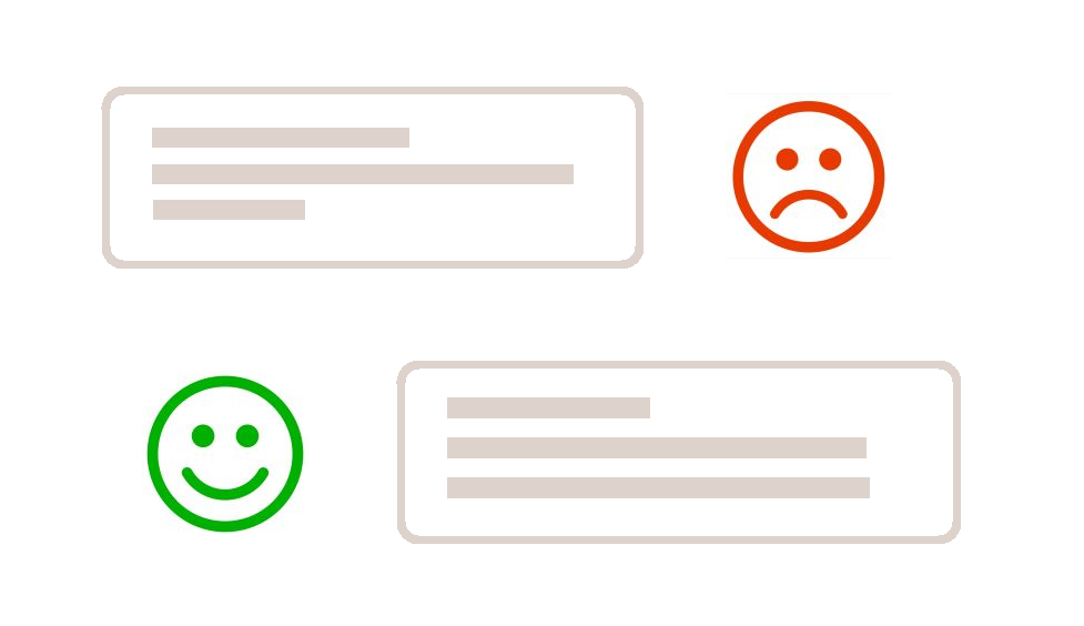 Rõõmus ja kurb kliendi arvustus