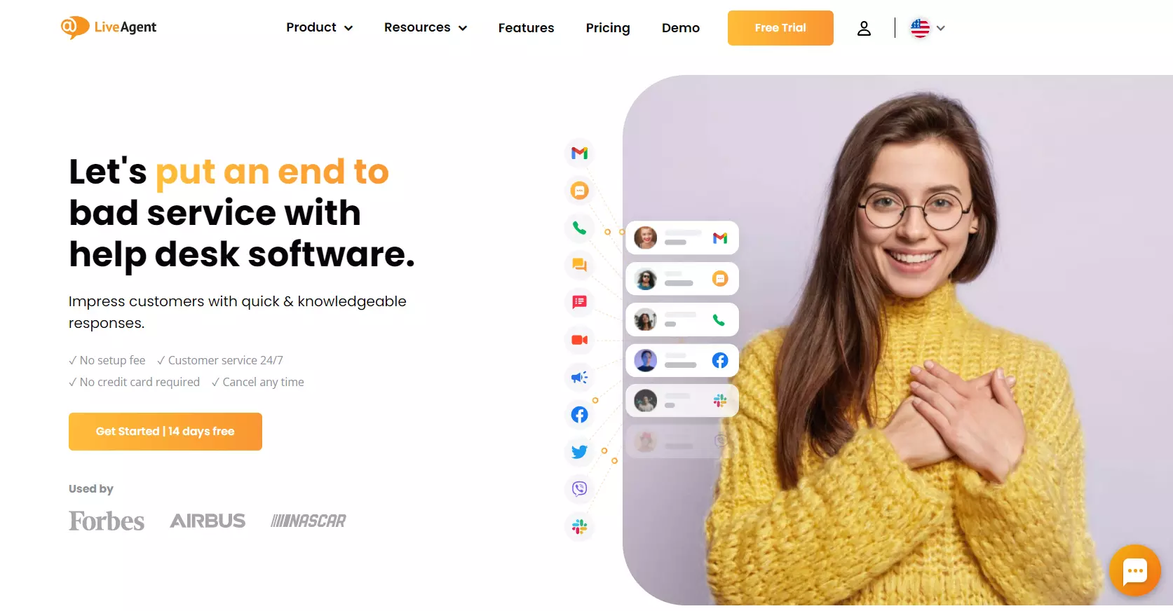 LiveAgenti abikeskuse leht