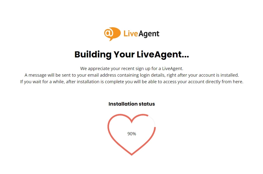 LiveAgent paigalduse olek