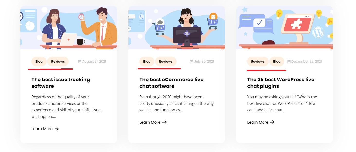 Blogi siltide näide