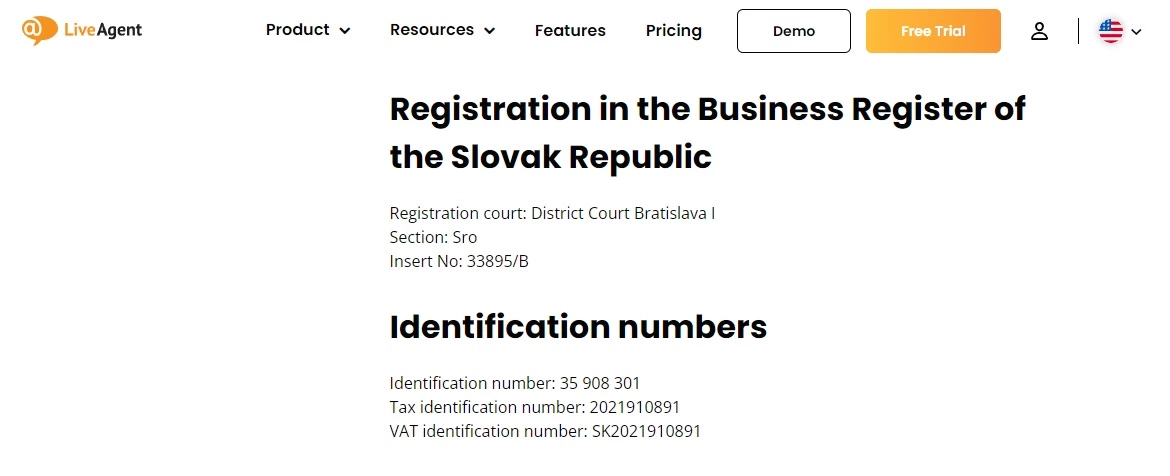 LiveAgent - äri registreerimine