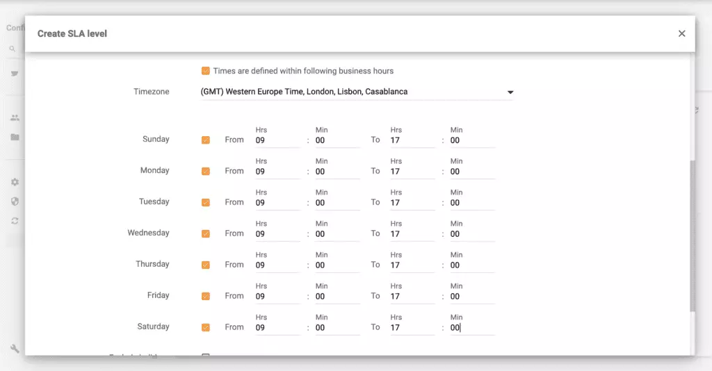 Tööaegade määramine Live Agentiga