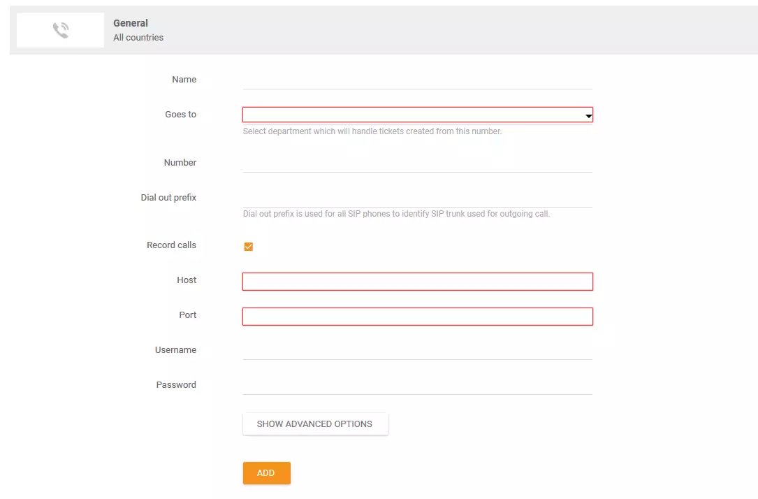 Kõne teabe seadistamine