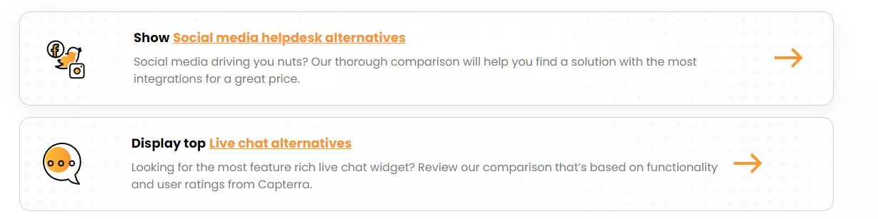 LiveAgentin vaihtoehdot: Toimintakehotuspainikkeet
