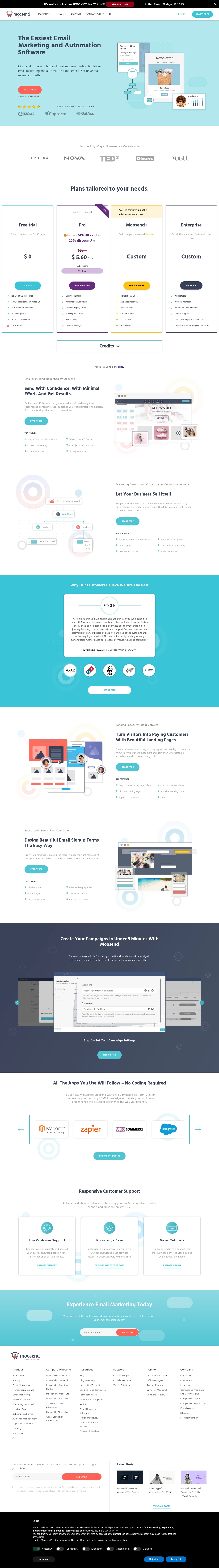 Moosendi klienditoe kontaktid