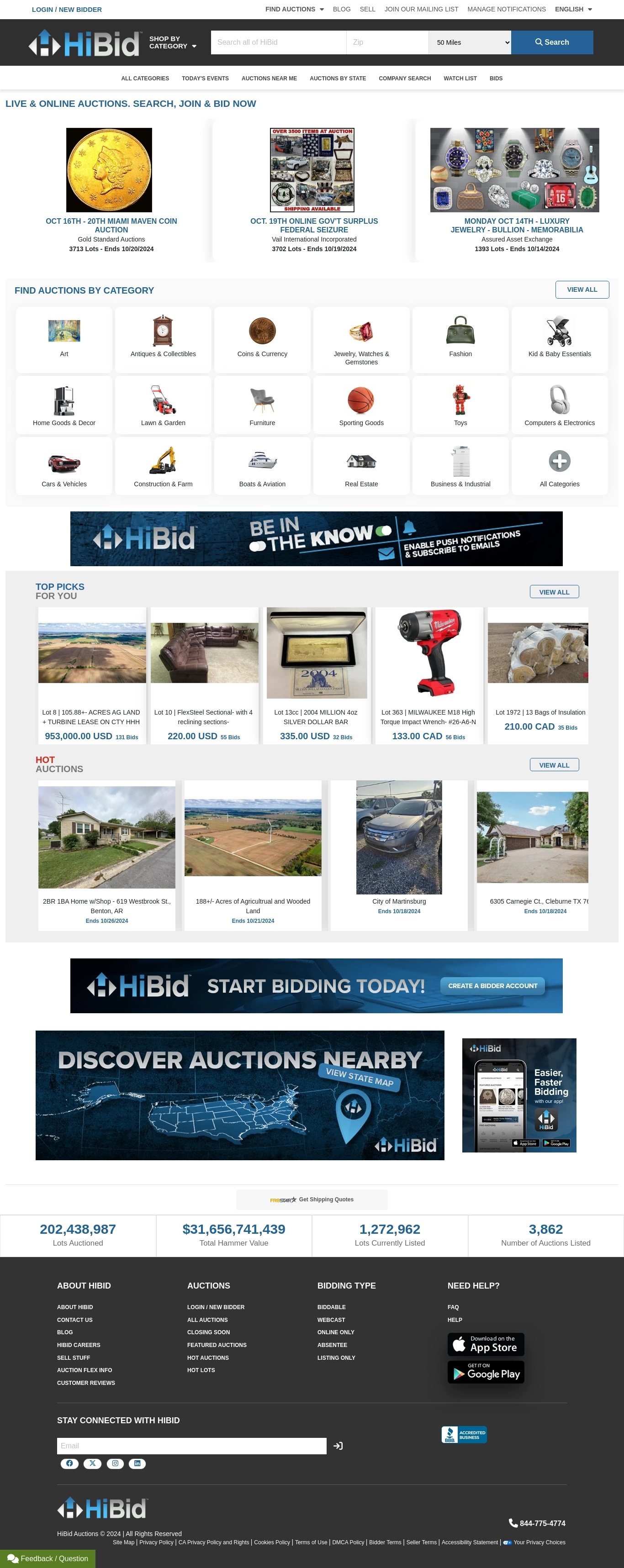 HiBid Help Desk Contacts