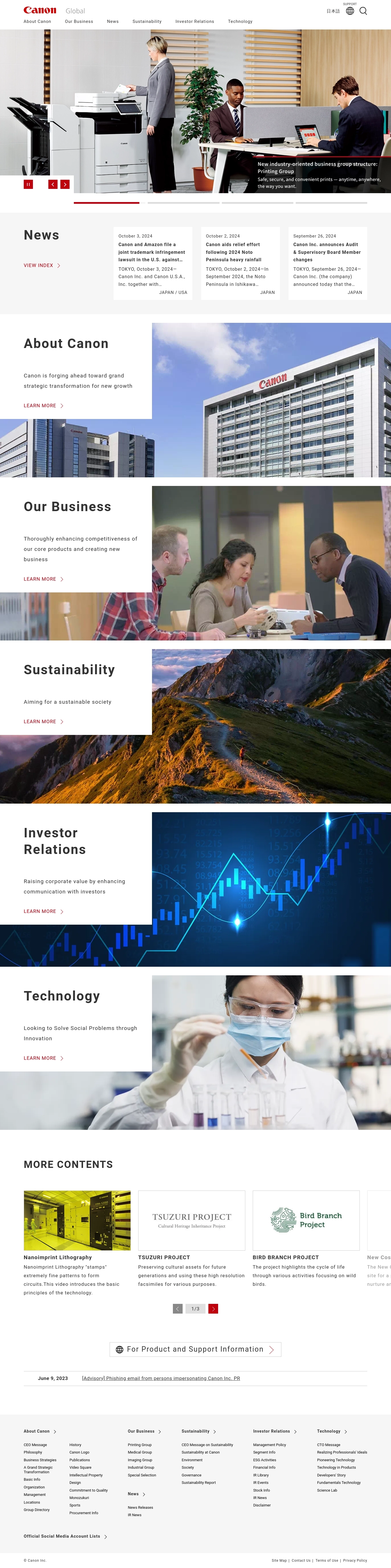 Canoni abikeskuse kontaktid