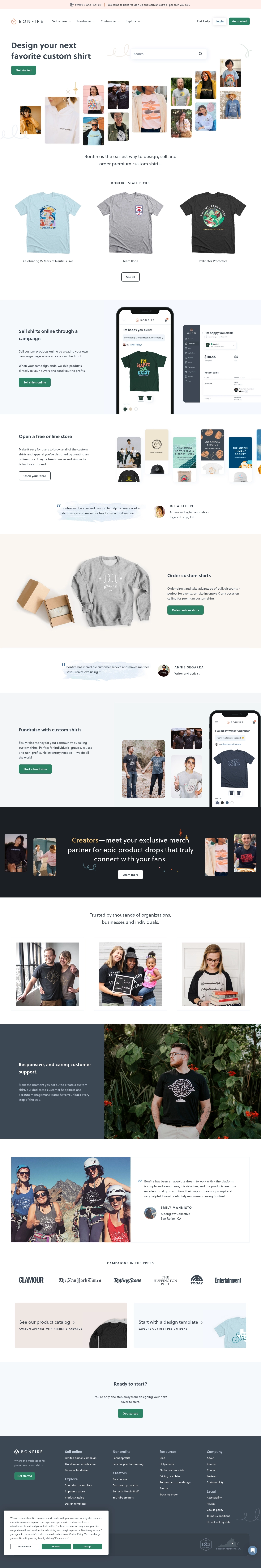 Bonfire Help Desk Kontaktid