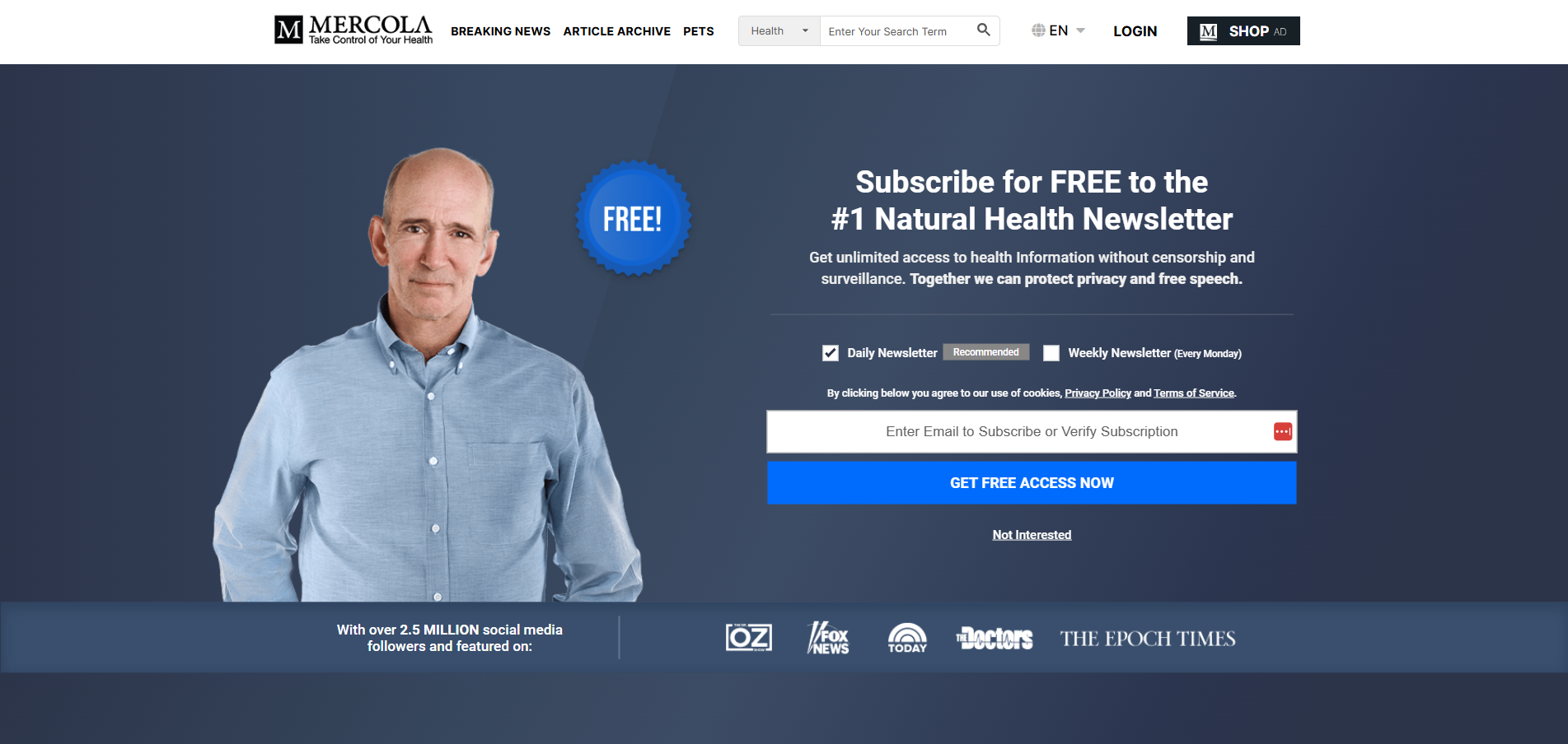 Mercola Help Desk Kontaktid