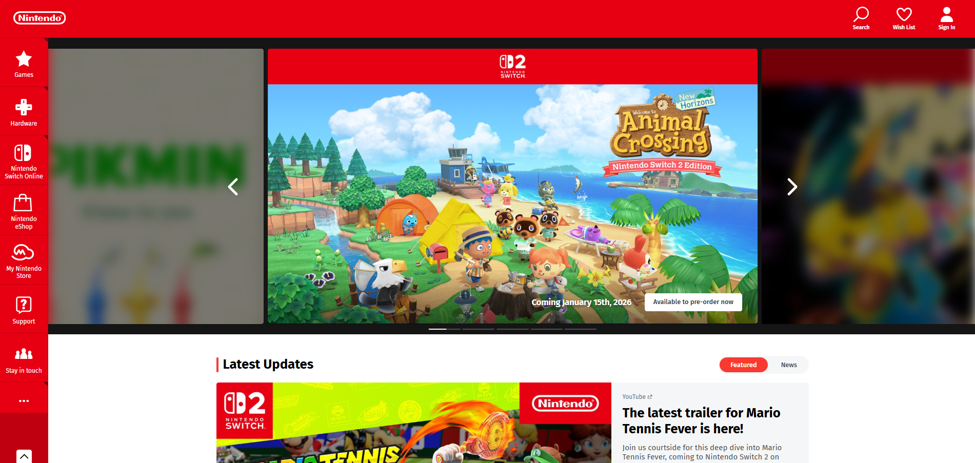 Nintendo Help Desk Kontaktid