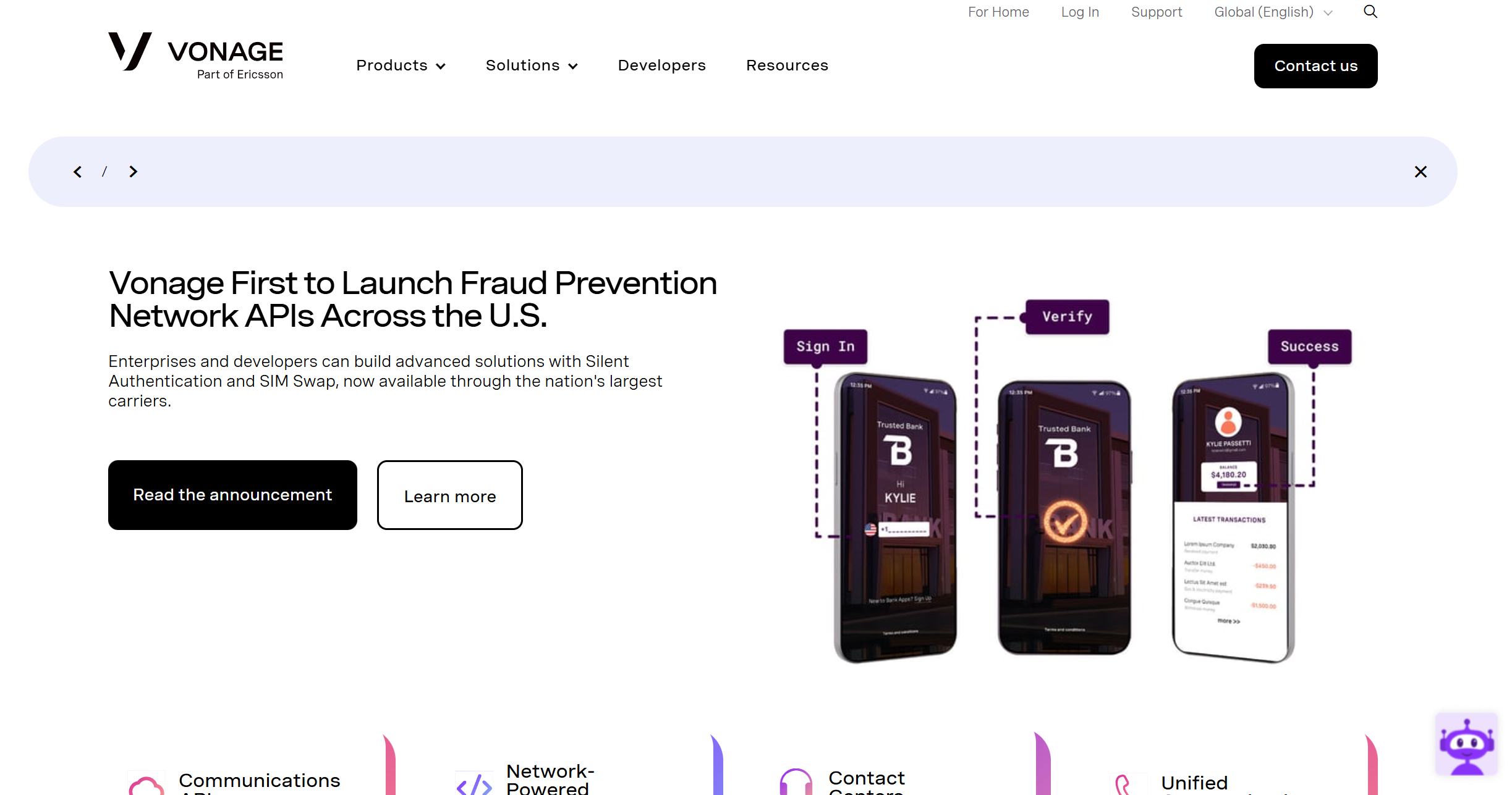 Vonage Help Desk Kontaktid