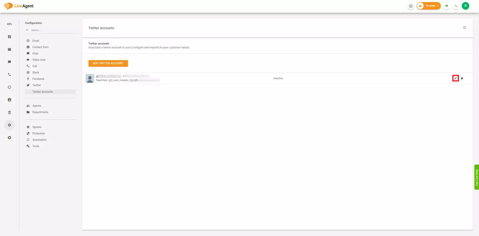 Muuda Twitteri konto seadeid
