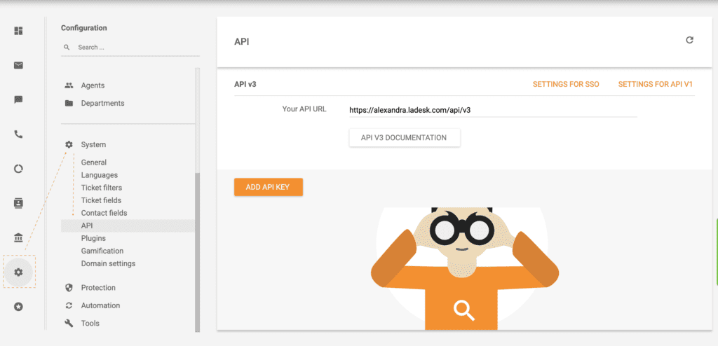 LiveAgent API näide