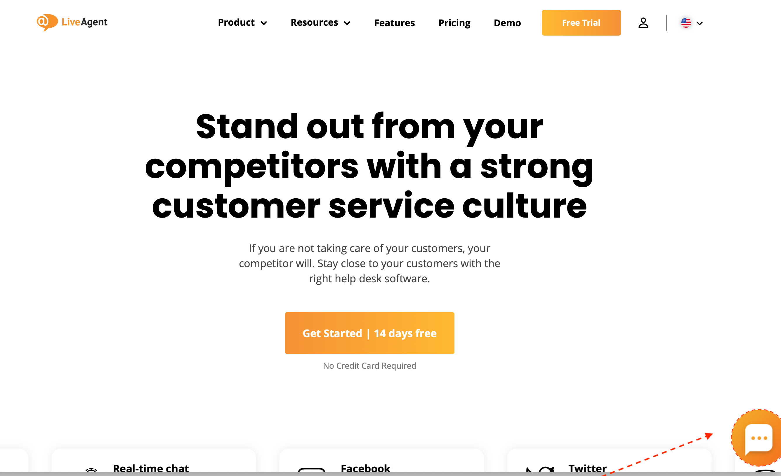 LiveAgenti vestluse nupu näide