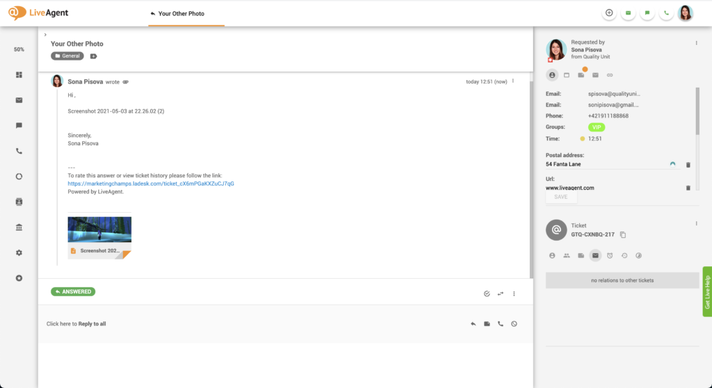 Kleepsitud pildid manusena e-postis